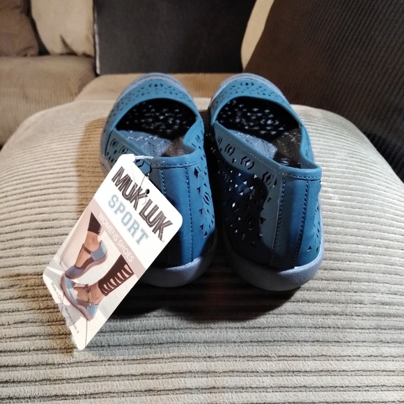 Muk Luk Sport Turquoise Women's Shoes - Picture 3 of 6